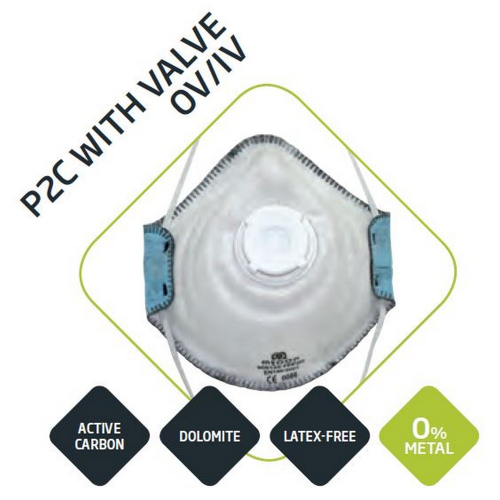 Atemschutzmaske FFP2 mit Ventil mit Aktivkohle